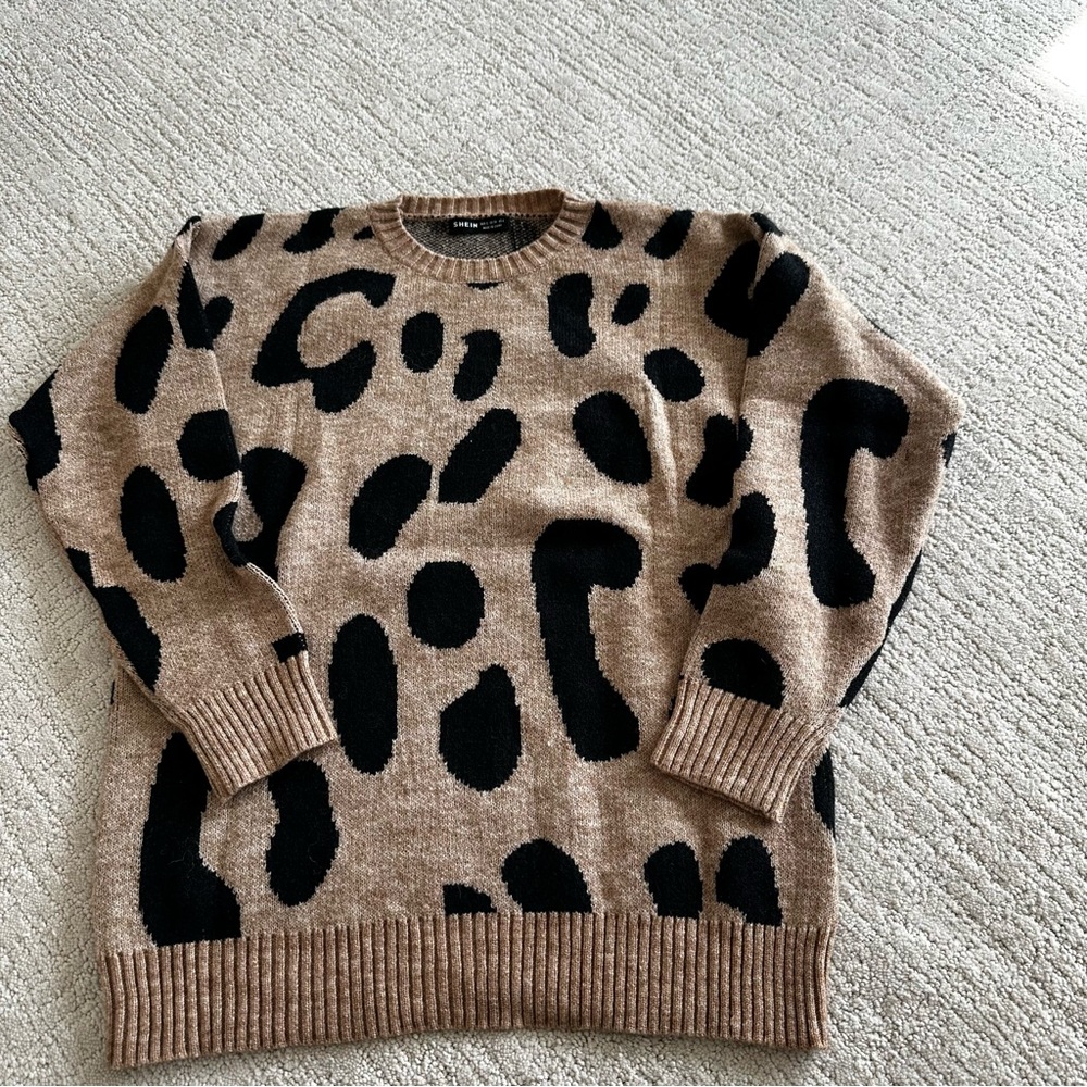 SHEIN animal print sweater size s